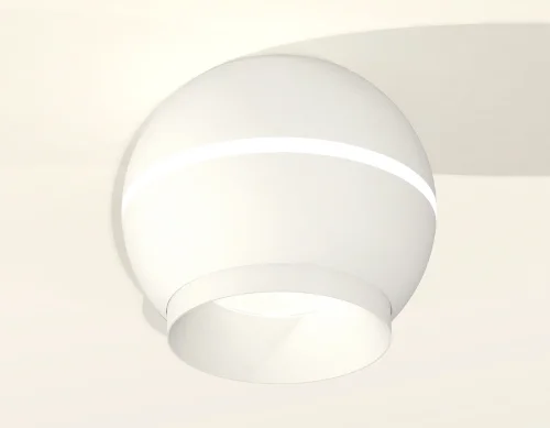 Светильник накладной Techno spot XS1101010 Ambrella light белый 1 лампа, основание белое в стиле современный круглый фото 2